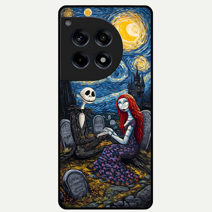  Eternal Night Love Glass Case For OnePlus 12R back cover – full design glossy printed glass finish