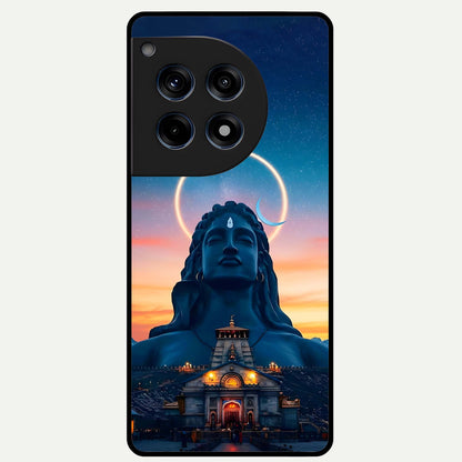  Eternal Shiva Aura Glass Case For OnePlus 12R back cover – full design glossy printed glass finish