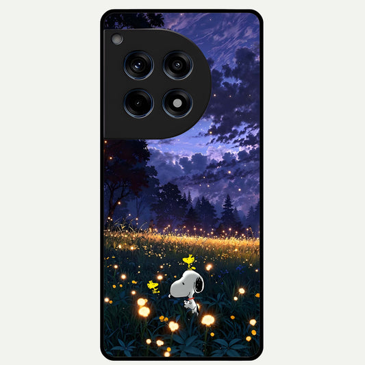  Firefly Meadow Magic Glass Case For OnePlus 12R back cover – full design glossy printed glass finish
