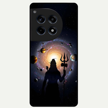  Galactic Shiva Vision Glass Case For OnePlus 12R back cover – full design glossy printed glass finish