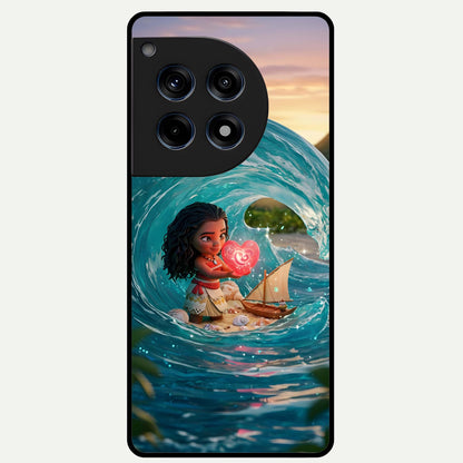  Heart of Ocean Glass Case For OnePlus 12R back cover – full design glossy printed glass finish