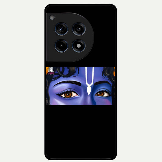  Krishna Eye Glass Case For OnePlus 12R back cover – full design glossy printed glass finish