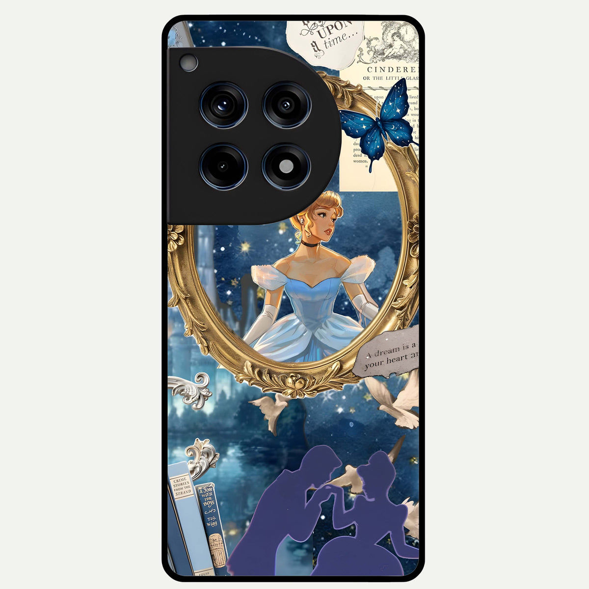  Midnight Queen Glass Case For OnePlus 12R back cover – full design glossy printed glass finish
