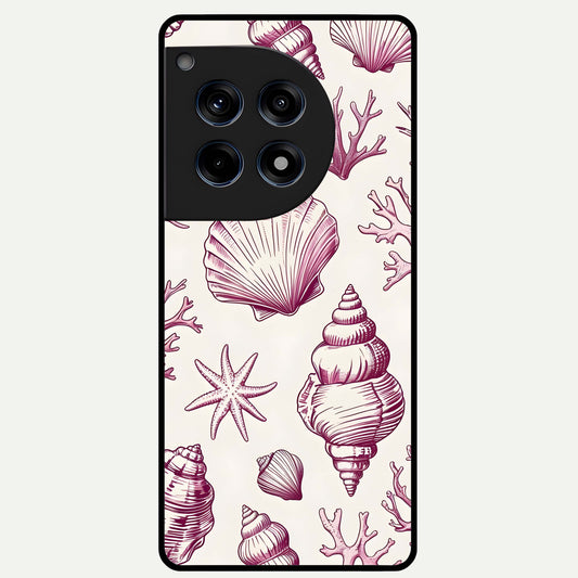  Pink Power Sparks Glass Case For OnePlus 12R back cover – full design glossy printed glass finish