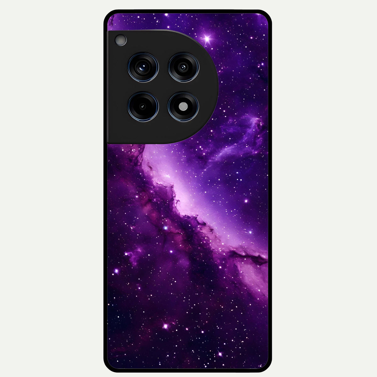  Purple Shade Sky Glass Case For OnePlus 12R back cover – full design glossy printed glass finish