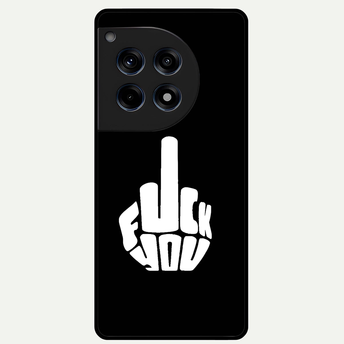  Rebel Mode On Glass Case For OnePlus 12R back cover – full design glossy printed glass finish