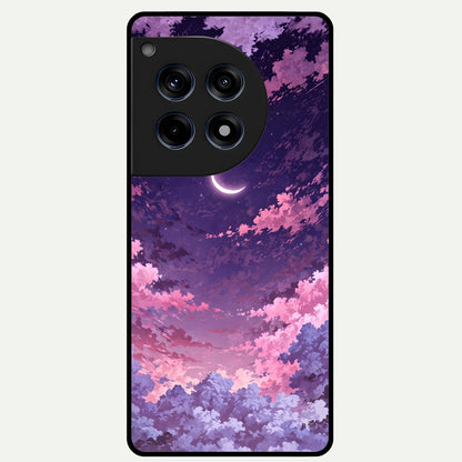  Sky Drift Clouds Glass Case For OnePlus 12R back cover – full design glossy printed glass finish