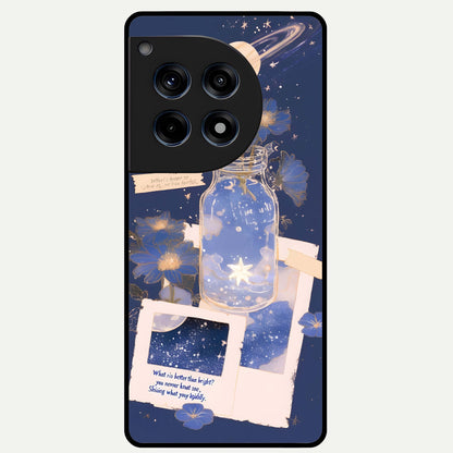 Starlit Cosmic Jar Glass Case For OnePlus 12R back cover – full design glossy printed glass finish
