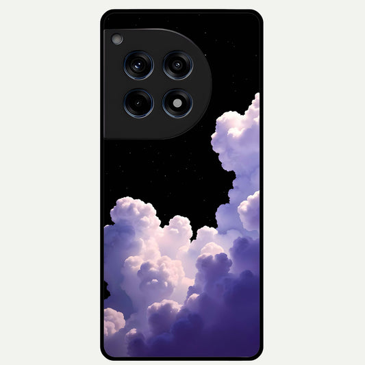  Starlit Night Whispers Glass Case For OnePlus 12R back cover – full design glossy printed glass finish