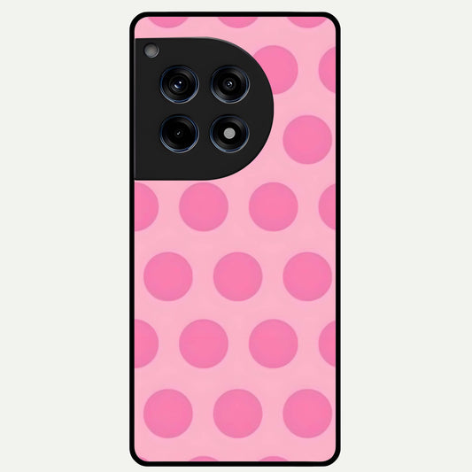  Sweet Dot Dreams Glass Case For OnePlus 12R back cover – full design glossy printed glass finish