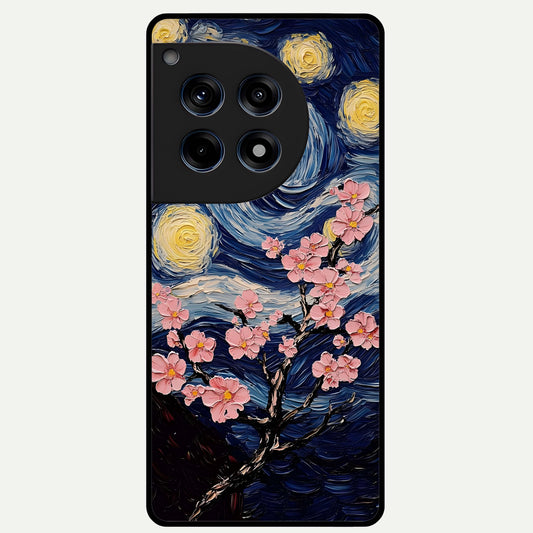  Van Gogh Scenery Glass Case For OnePlus 12R back cover – full design glossy printed glass finish