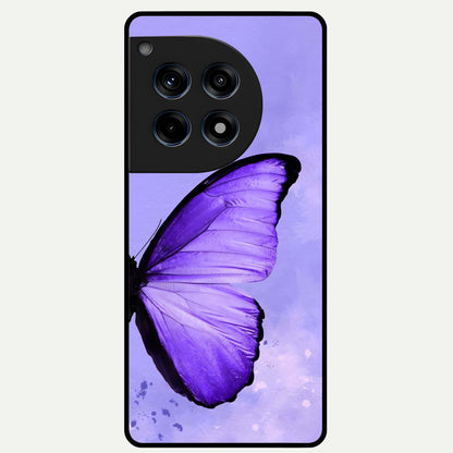  Violet Dream Wing Glass Case For OnePlus 12R back cover – full design glossy printed glass finish