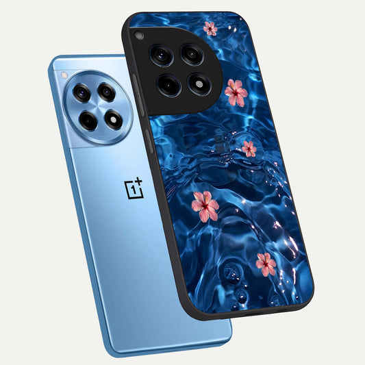  Bloom Thread Art phone case For OnePlus 12R showing premium glass back cover with detailed artwork