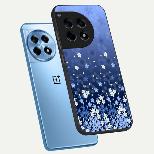  Blue Starry phone case For OnePlus 12R showing premium glass back cover with detailed artwork