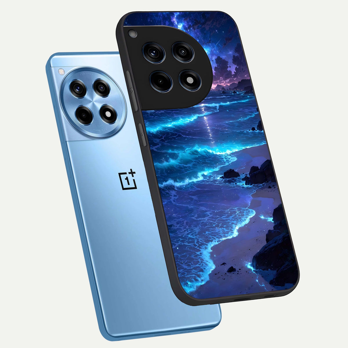  Classic Damn Look phone case For OnePlus 12R showing premium glass back cover with detailed artwork