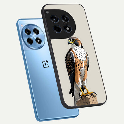  Clever Eagle phone case For OnePlus 12R showing premium glass back cover with detailed artwork