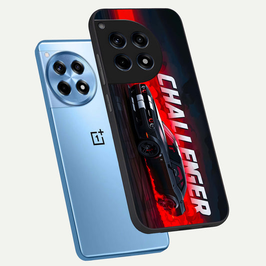  Crimson Challenger Fury phone case For OnePlus 12R showing premium glass back cover with detailed artwork