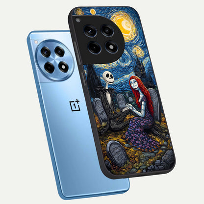  Eternal Night Love phone case For OnePlus 12R showing premium glass back cover with detailed artwork