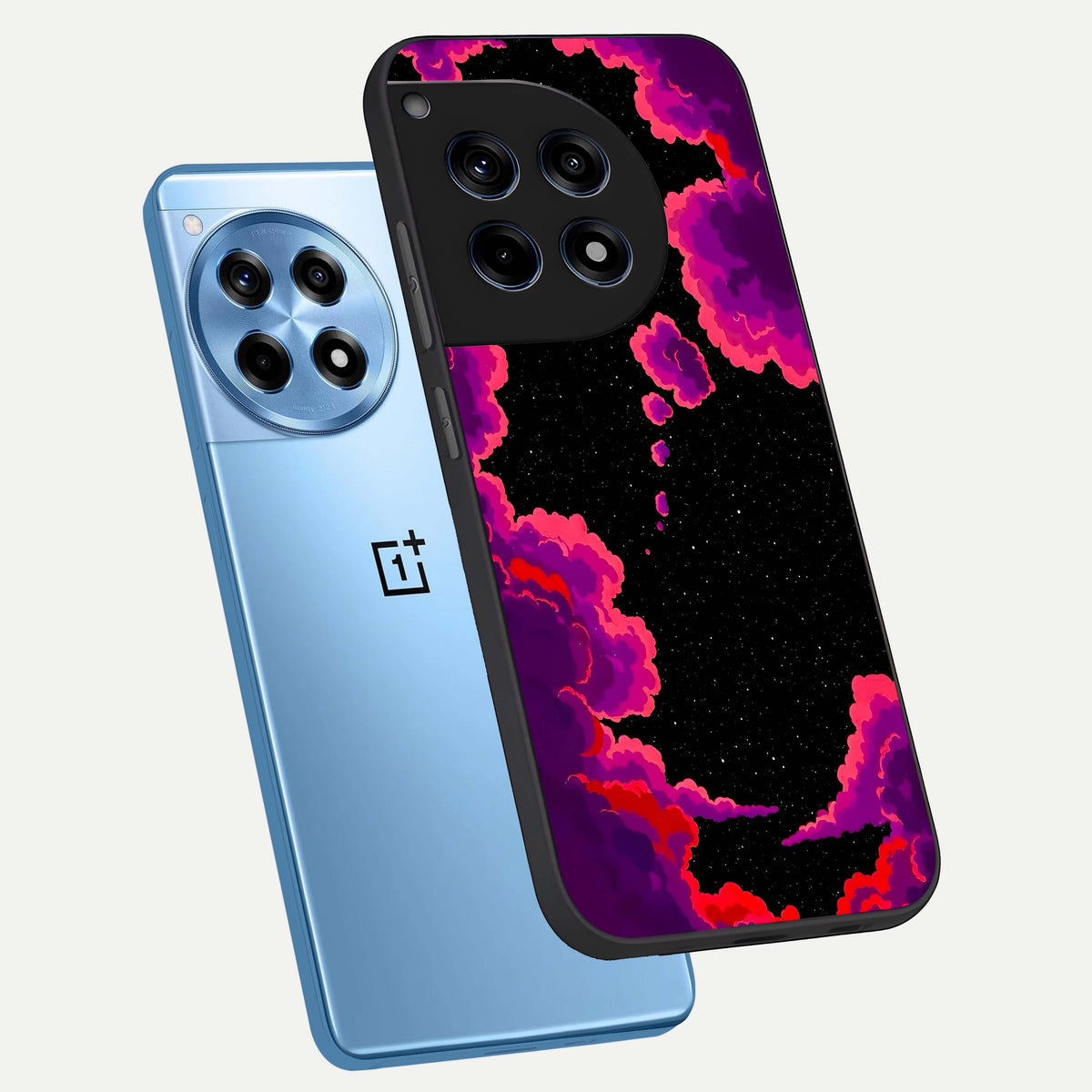  Galaxy Dream Frame phone case For OnePlus 12R showing premium glass back cover with detailed artwork