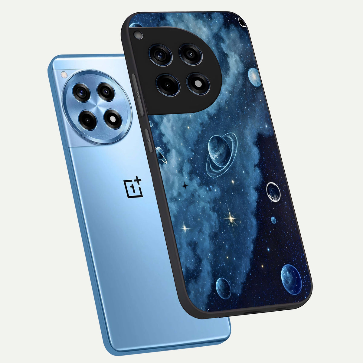  Galaxy Dream Space phone case For OnePlus 12R showing premium glass back cover with detailed artwork