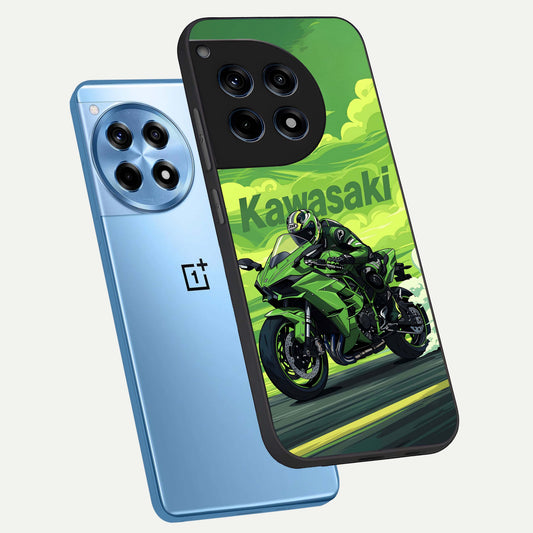  Greenery Sky phone case For OnePlus 12R showing premium glass back cover with detailed artwork