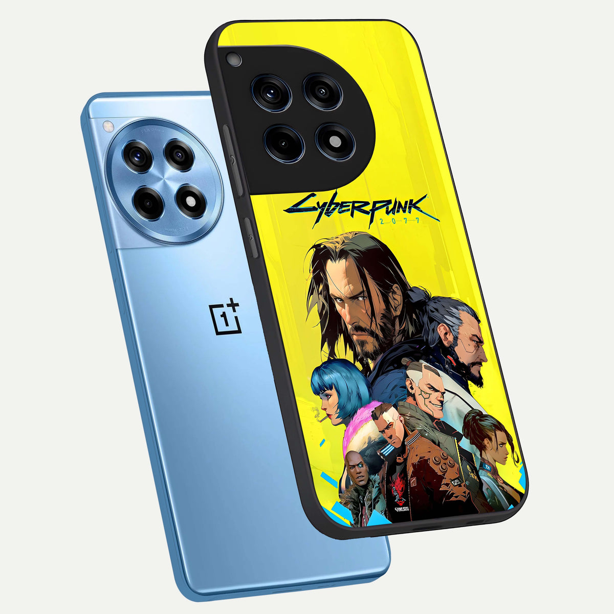  Neon Rebel Genesis phone case For OnePlus 12R showing premium glass back cover with detailed artwork