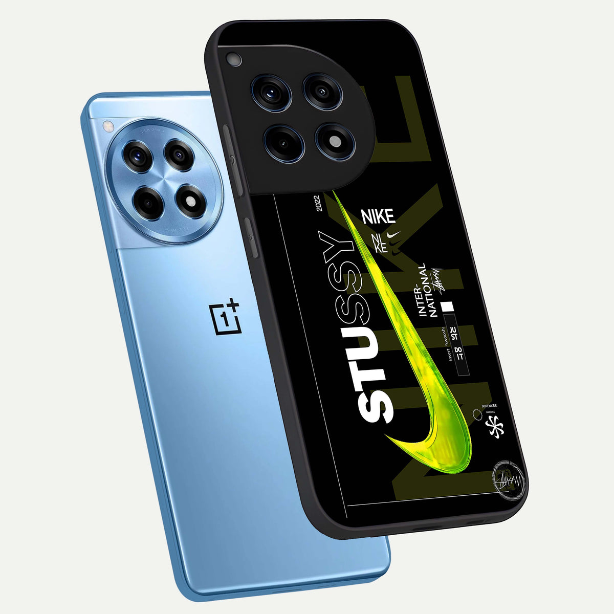  Neon Street Edition phone case For OnePlus 12R showing premium glass back cover with detailed artwork