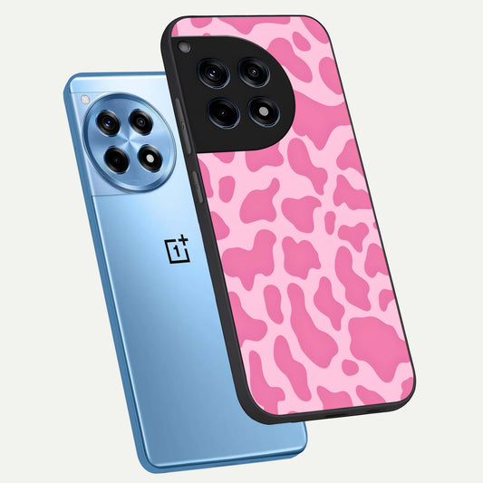  Pinkish Scenery phone case For OnePlus 12R showing premium glass back cover with detailed artwork