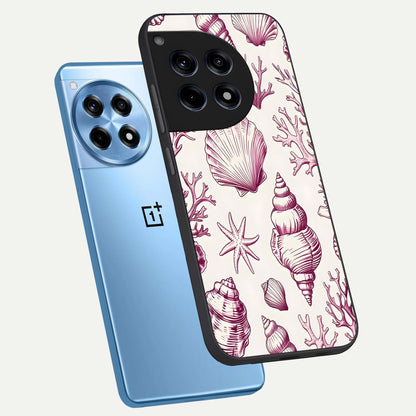  Pink Power Sparks phone case For OnePlus 12R showing premium glass back cover with detailed artwork
