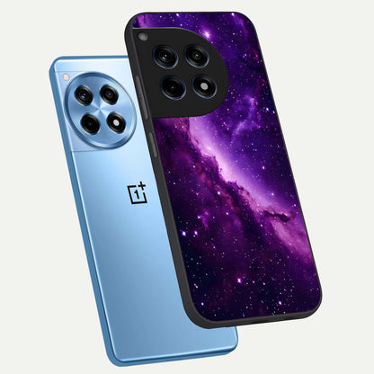  Purple Shade Sky phone case For OnePlus 12R showing premium glass back cover with detailed artwork