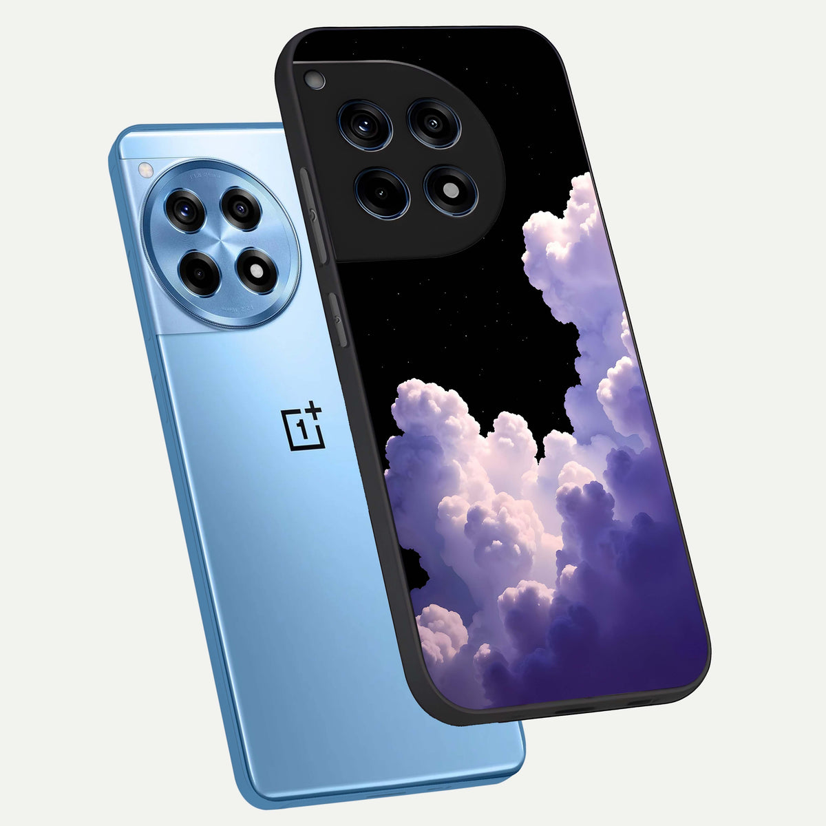  Starlit Night Whispers phone case For OnePlus 12R showing premium glass back cover with detailed artwork