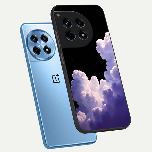  Starlit Night Whispers phone case For OnePlus 12R showing premium glass back cover with detailed artwork