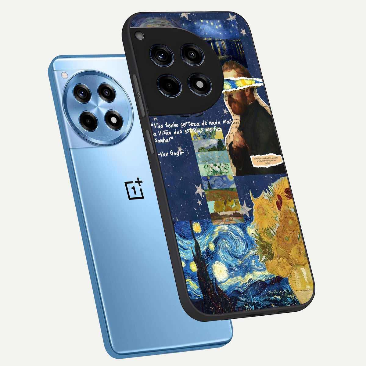  Starry Dream Vision phone case For OnePlus 12R showing premium glass back cover with detailed artwork