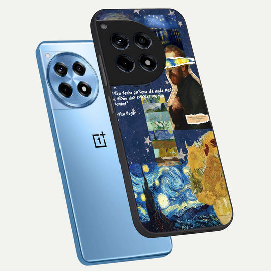  Starry Dream Vision phone case For OnePlus 12R showing premium glass back cover with detailed artwork