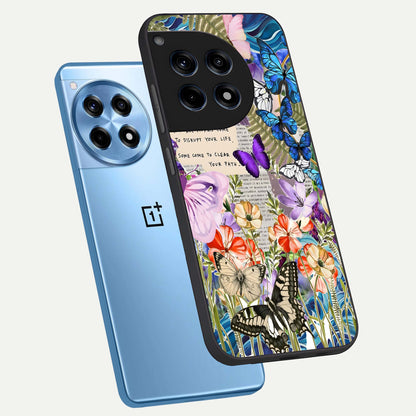  Storm Path Bloom phone case For OnePlus 12R showing premium glass back cover with detailed artwork