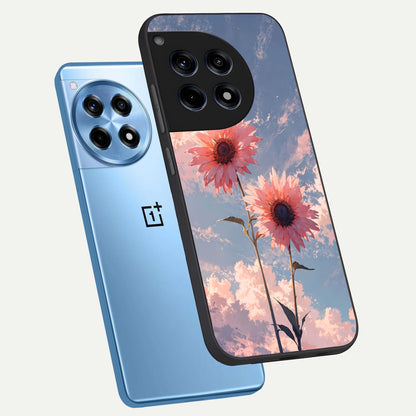  Sun Moon Balance phone case For OnePlus 12R showing premium glass back cover with detailed artwork