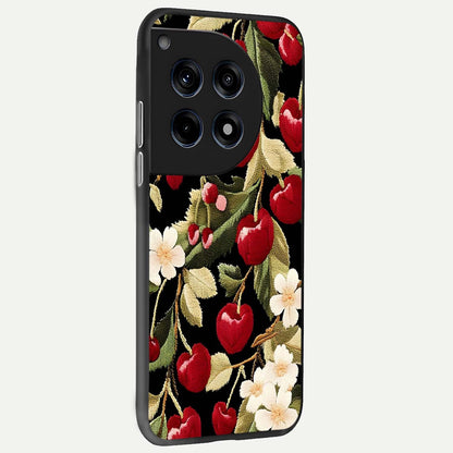  Blooming Spendor Bird back cover For OnePlus 12R slim fit glass case with vibrant aesthetic design