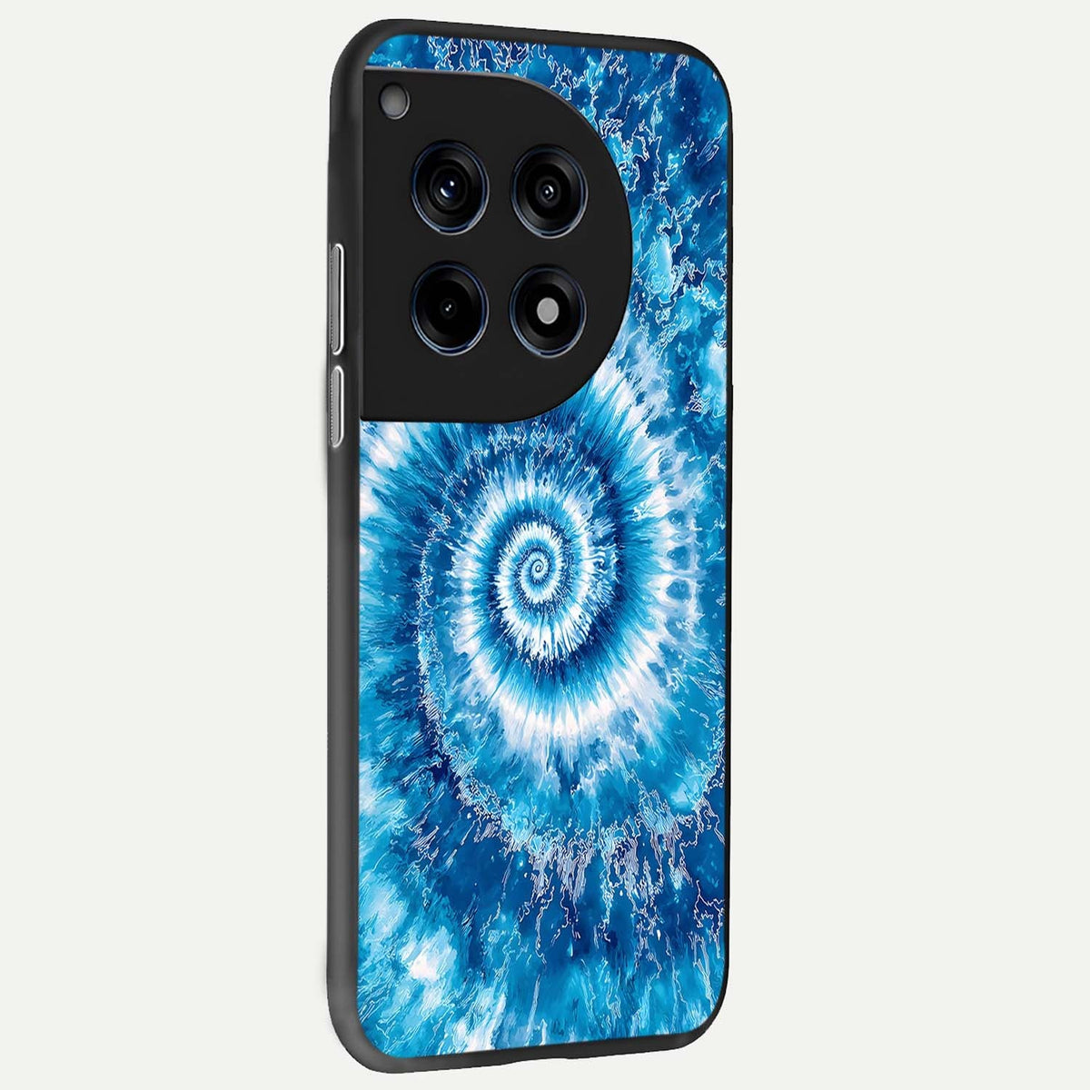  Blue Galaxy Wave back cover For OnePlus 12R slim fit glass case with vibrant aesthetic design