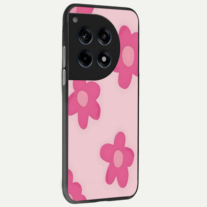  Candy Bloom Dreams back cover For OnePlus 12R slim fit glass case with vibrant aesthetic design
