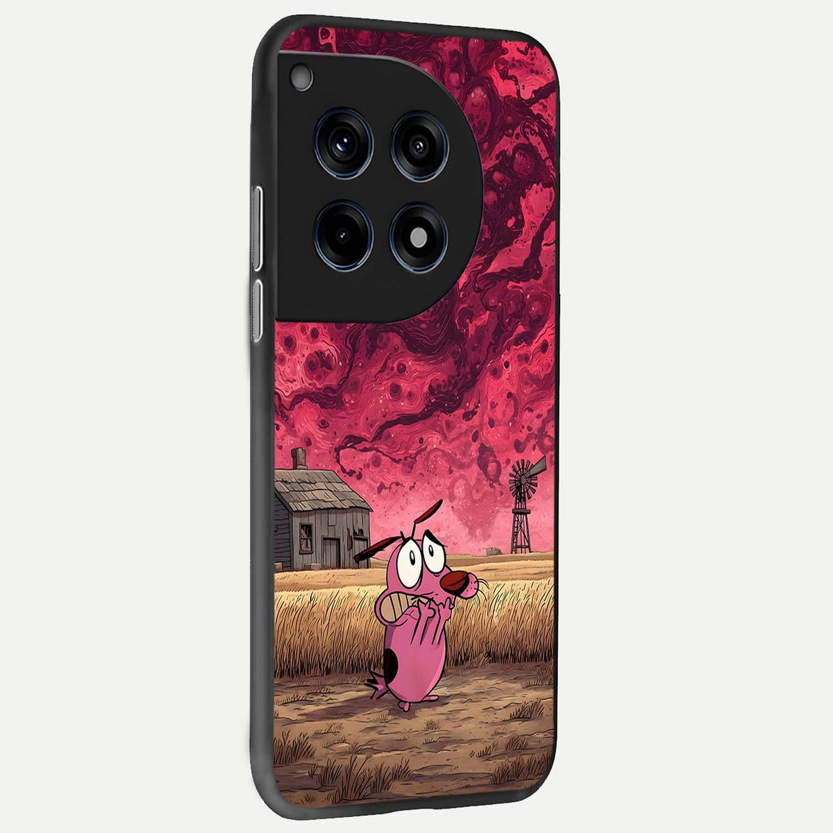  Courage Under Sky back cover For OnePlus 12R slim fit glass case with vibrant aesthetic design