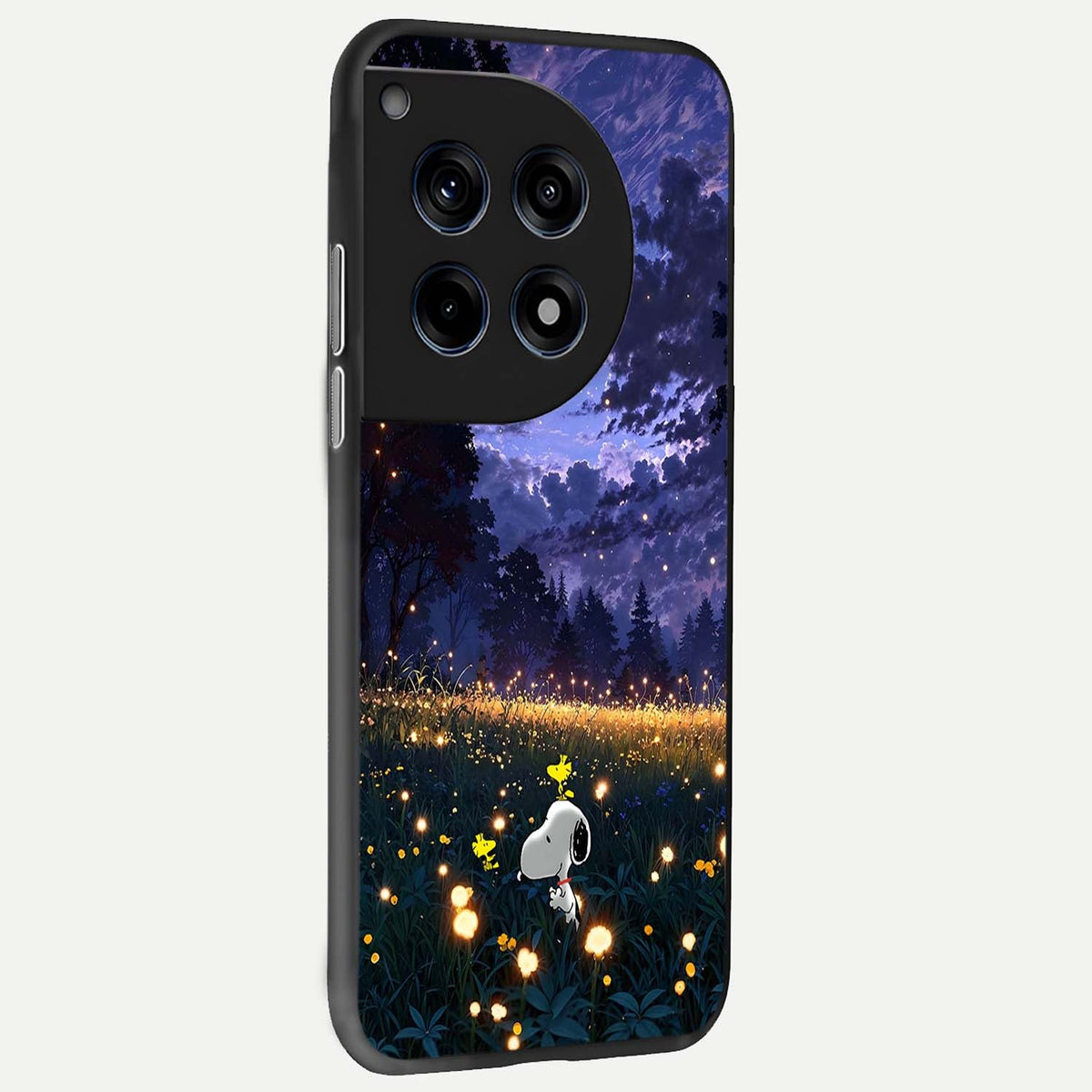  Firefly Meadow Magic back cover For OnePlus 12R slim fit glass case with vibrant aesthetic design