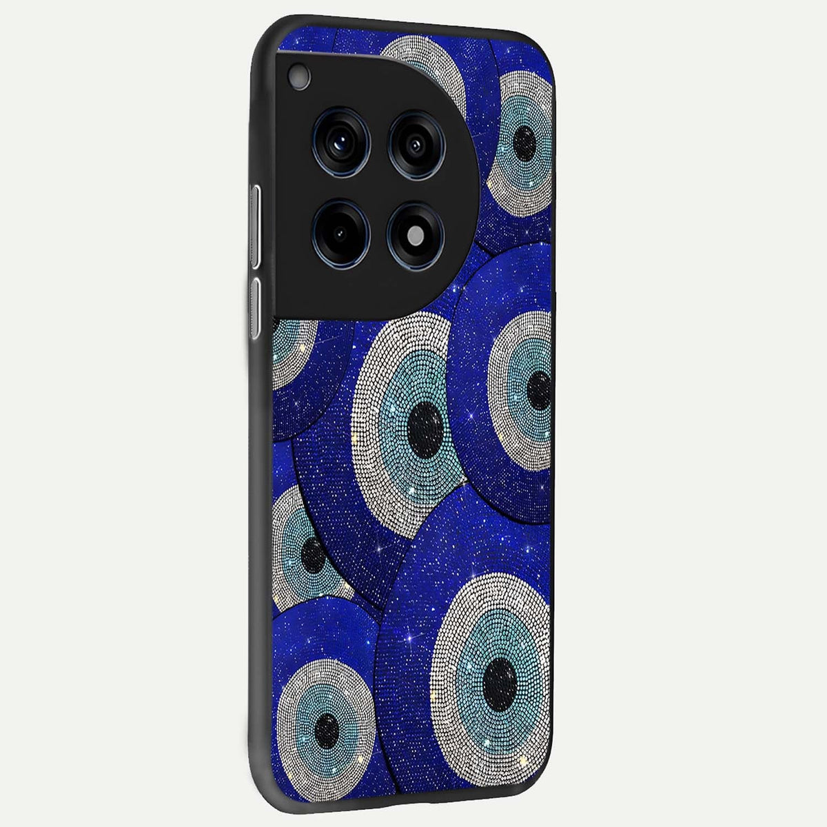  Galaxy Eye Flow back cover For OnePlus 12R slim fit glass case with vibrant aesthetic design