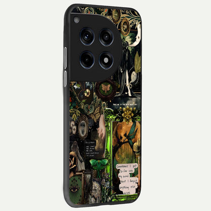  Mystic Woods Secret back cover For OnePlus 12R slim fit glass case with vibrant aesthetic design