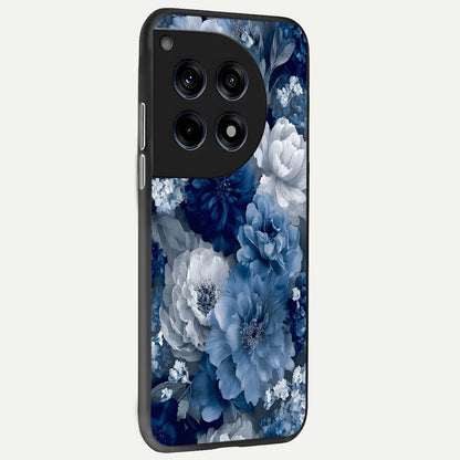  Royal Bloom Garden back cover For OnePlus 12R slim fit glass case with vibrant aesthetic design