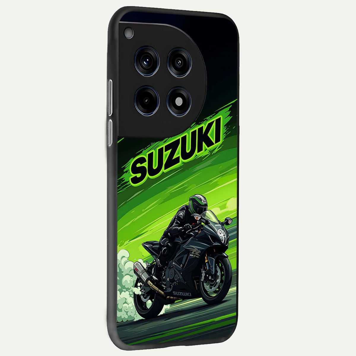  Suzuki Speed Beast back cover For OnePlus 12R slim fit glass case with vibrant aesthetic design