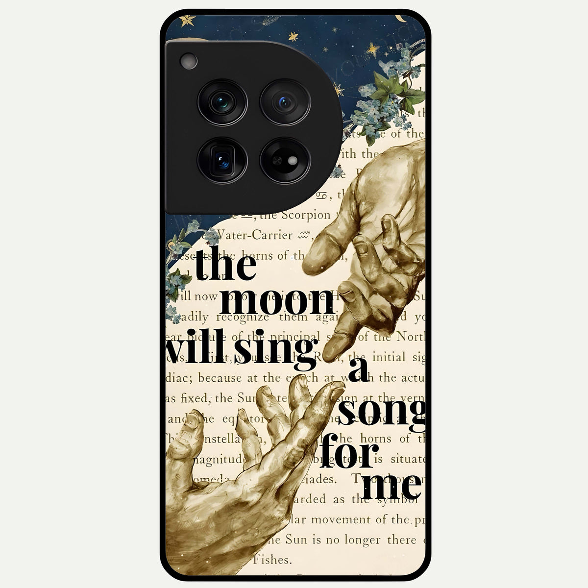  Aesthetic Divine Glass Case For OnePlus 12 back cover – full design glossy printed glass finish