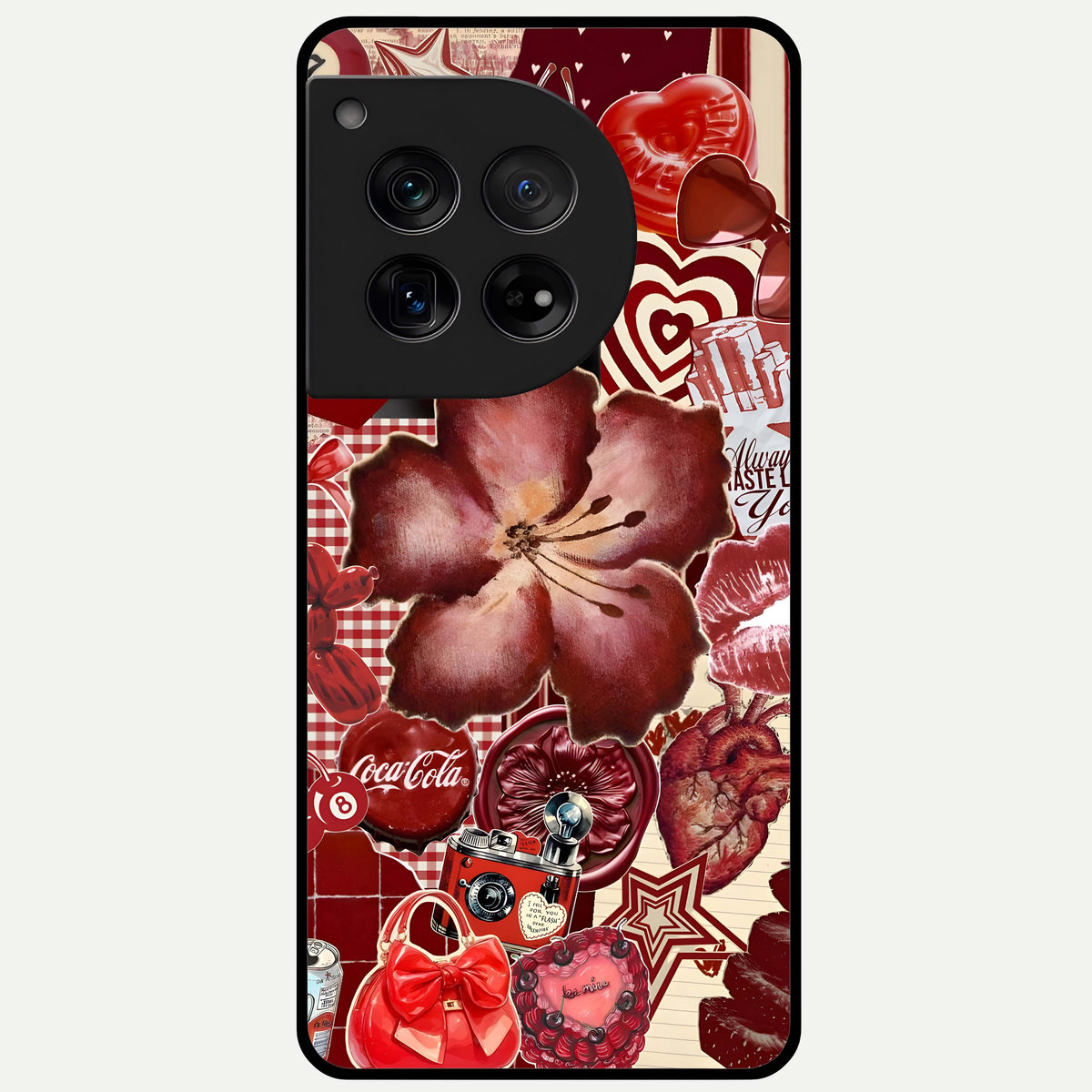  Aesthetic Little Freak Glass Case For OnePlus 12 back cover – full design glossy printed glass finish