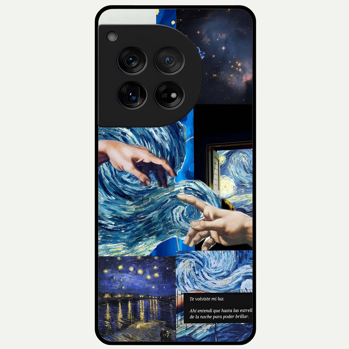  Aesthetic Vando Hands Glass Case For OnePlus 12 back cover – full design glossy printed glass finish