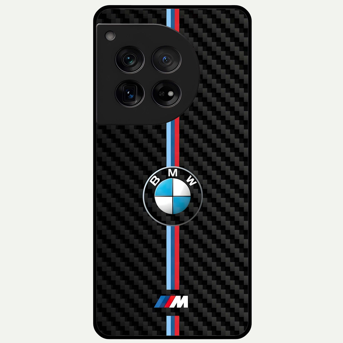  BMW Pattern Glass Case For OnePlus 12 back cover – full design glossy printed glass finish