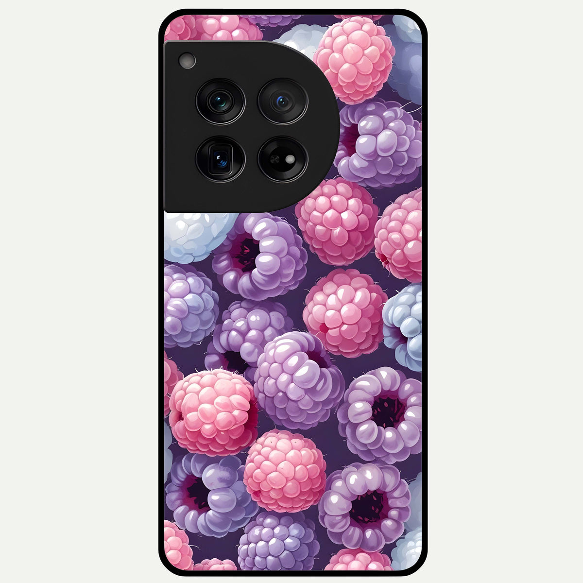  Berry Candy Pop Glass Case For OnePlus 12 back cover – full design glossy printed glass finish